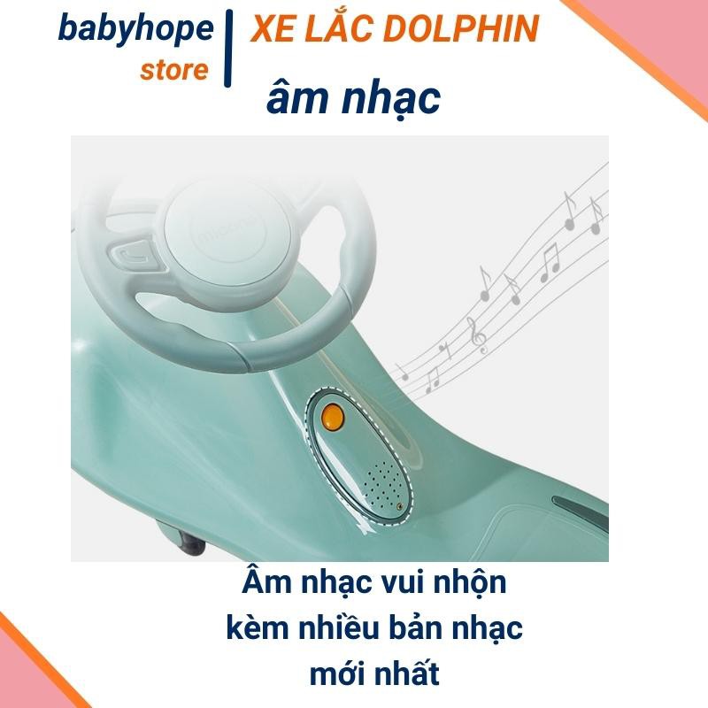 Xe lắc chòi chân cho bé có nhạc đèn led bánh phát sáng