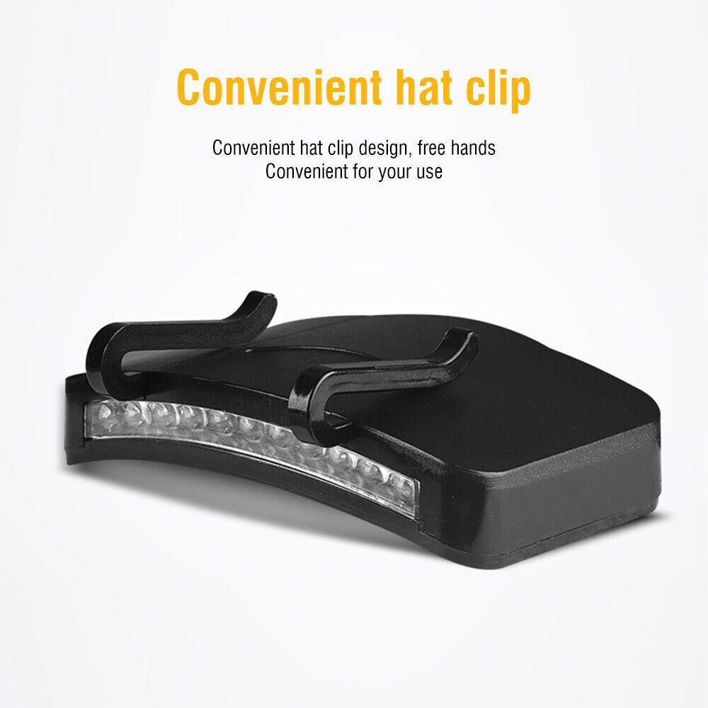 ESPO Đèn LED 11 Bóng Siêu Sáng Gắn Mũ Lưỡi Trai Cho Hoạt Động Ngoài Trời