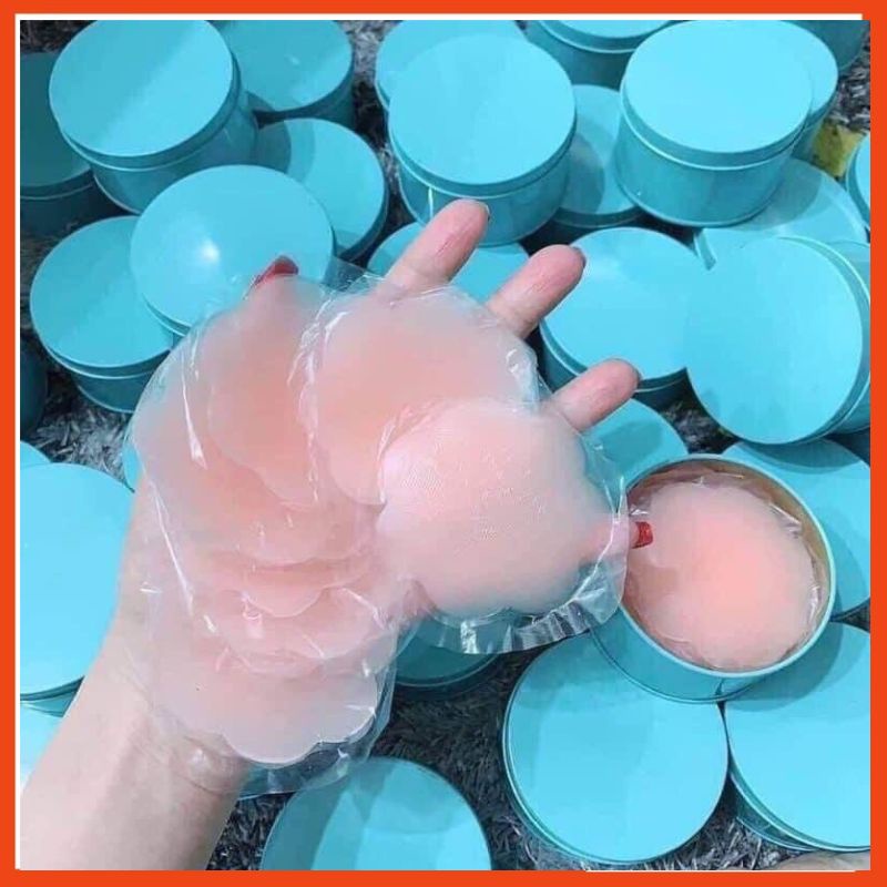 Miếng dán ngực silicon, che ti được sử dụng nhiều lần [Hộp 10 miếng]