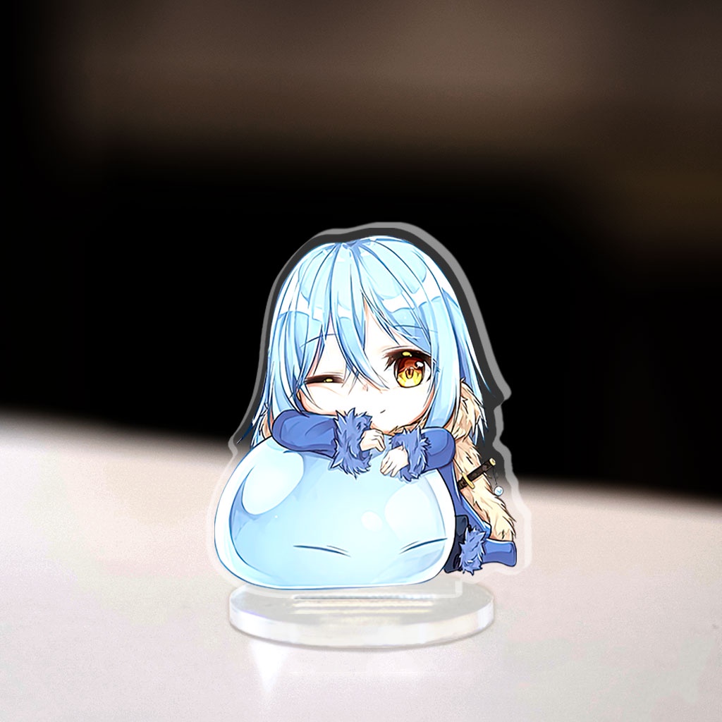 Mô hình Mini Slime Anime Manga chuyển sinh thành Slime Tensei Shitara Slime Datta Ken góc học tập cao 3cm HM Decor
