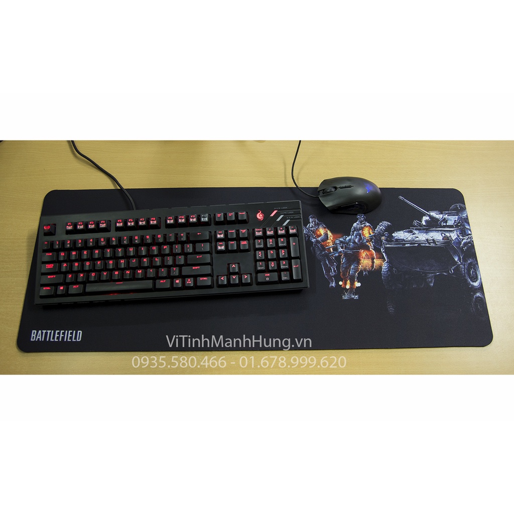 Bàn di chuột Gaming 80cm x 30cm x 5mm, không bo viền, Assassin's Creed - BTF - COD - Dota - CS:GO.