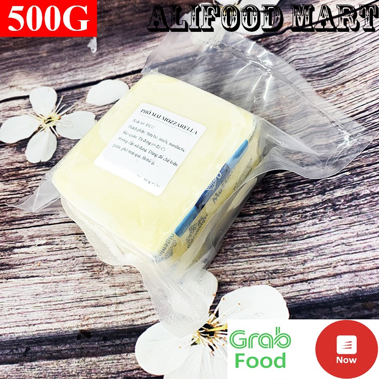 Phô Mai Mozzarella Kéo Sợi Đức Khối 500g