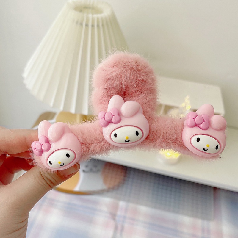 Kẹp Tóc Phối Lông Thời Trang Xinh Xắn Cho Nữ