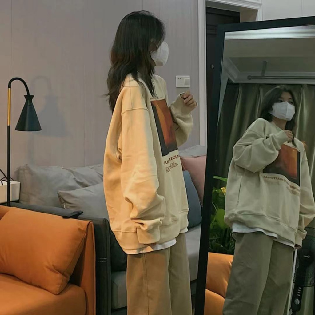 Áo Khoác Nữ Dài Tay Form Rộng Thời Trang Hàn