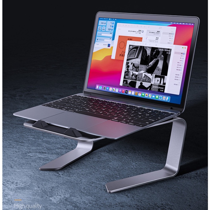 Giá đỡ để laptop macbook nhôm cao cấp 15.6 inch, 14 inch, 13 inch để bàn đa năng tản nhiệt máy tính P49