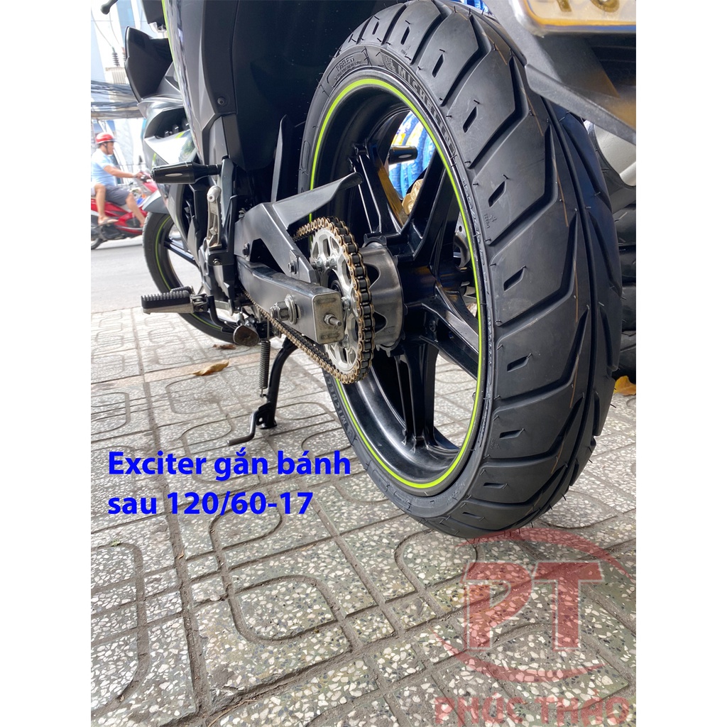 Vỏ xe Michelin Pilot Street 2 mâm 17 inch. Vỏ Michelin cho xe Exciter, Winner, Raider, Future, Wave, Sirius.