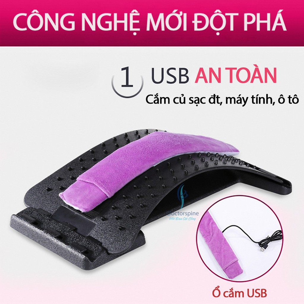 Khung nắn chỉnh cột sống chườm nóng - Thảo Dược trị liệu đau mỏi lưng nhanh hơn, cải thiện thoái hoá - thoát vị hiệu quả