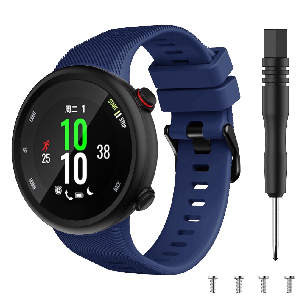 Replacement Watch Strap band For Garmin forerunner 45 45S soft sport Silicone Smart Watches Bands Bracelet +tool