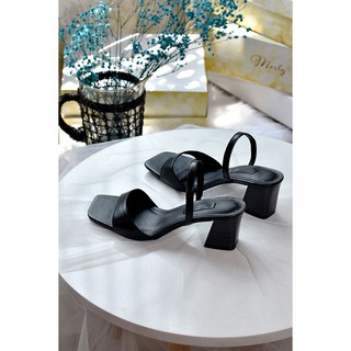 Giày sandal gót thô Merly 1335