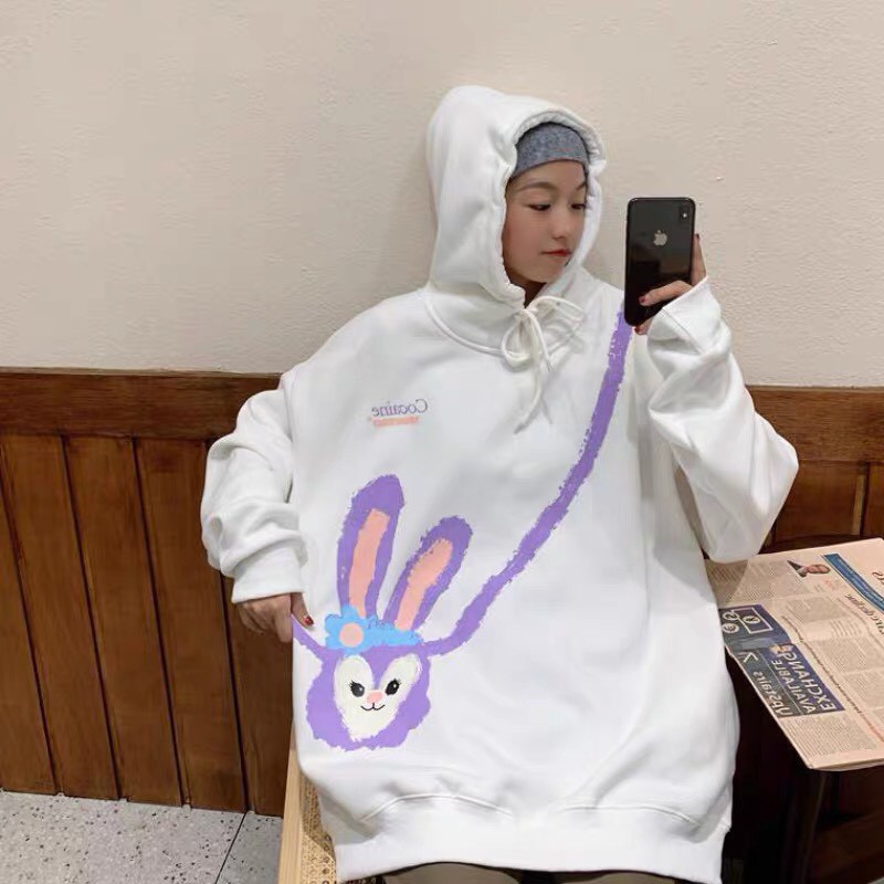 Áo hoodie nỉ unisex form rộng Túi Thỏ phong cách ulzzang Nam Anh 24