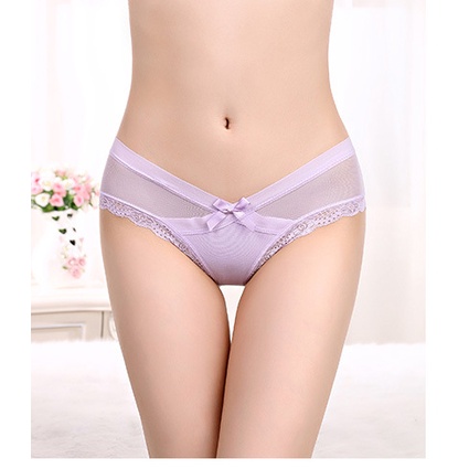 Quần lót nữ sexy viền ren cạp đính nơ  517