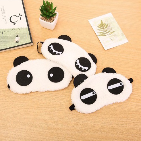 Miếng Bịt Mắt Ngủ Hình Gấu Trúc Dễ Thương, Ngủ Văn Phòng Đi Du Lịch Dã Ngoại, giũ ấm cho đôi mắt