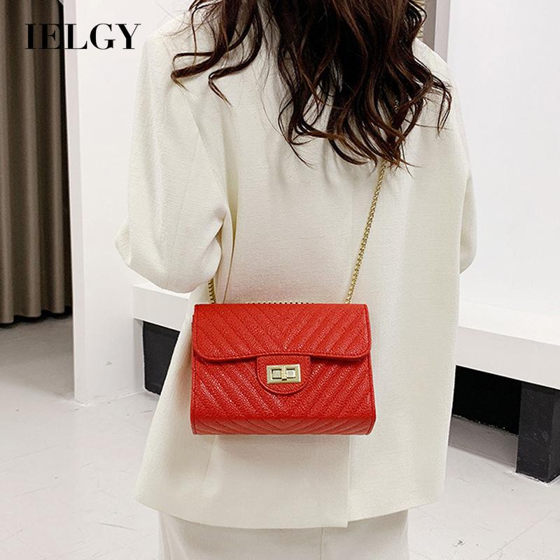 Túi Đeo Vai Hình Vuông Cỡ Nhỏ Có Khóa Cài Phong Cách Hàn Quốc Thời Trang Cho Nữ