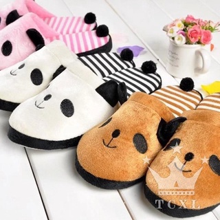 Dép bông đi trong nhà , Dép nữ PANDA đi trong nhà chống trượt giữ ấm chân cho mùa đông
