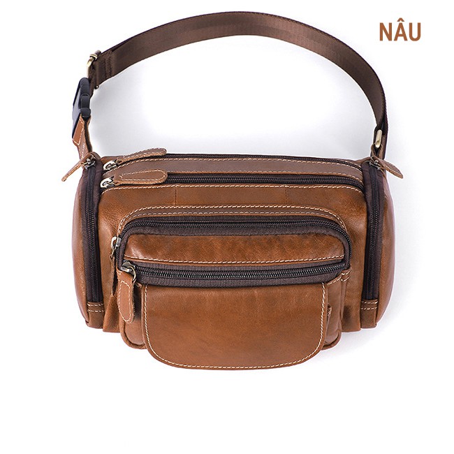 Túi Đeo Hông Da Bò Cao Cấp T103 - Phong Cách Năng Động Cá Tính - Thiết Kế Thời Trang