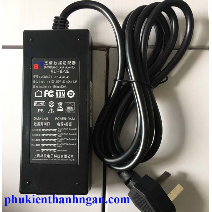 Nguồn POE Broadband 48V Cho Camera IP POE - Nguồn POE