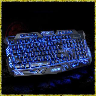 Bàn phím máy tính USB có đèn nền 3 màu chọn lựa chuyên dụng để chơi game