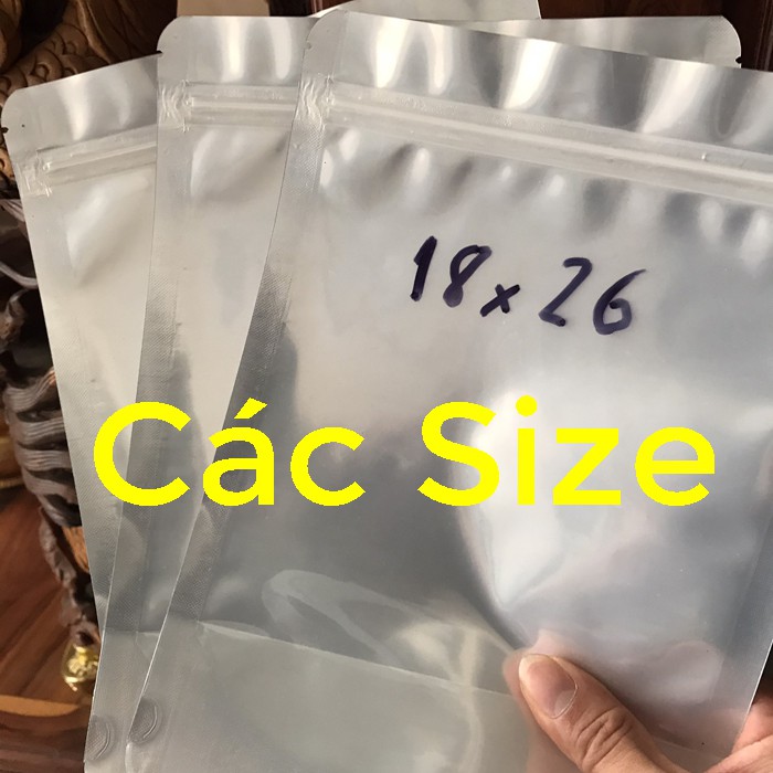 [Giá sỉ] TÚI ZIP BẠC các size / TÚI ZIP 1 MẶT BẠC 1 MẶT TRONG