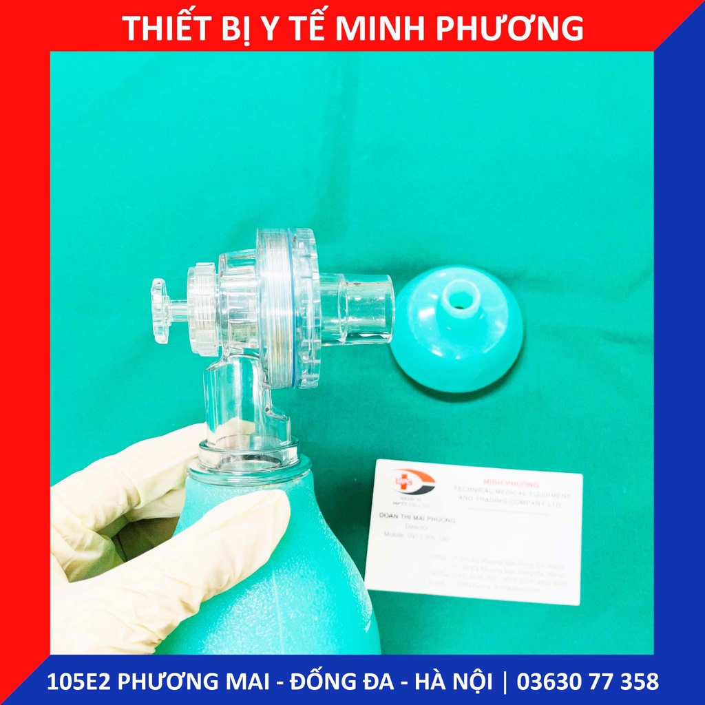 Ambu bóp bóng tập thở silicol