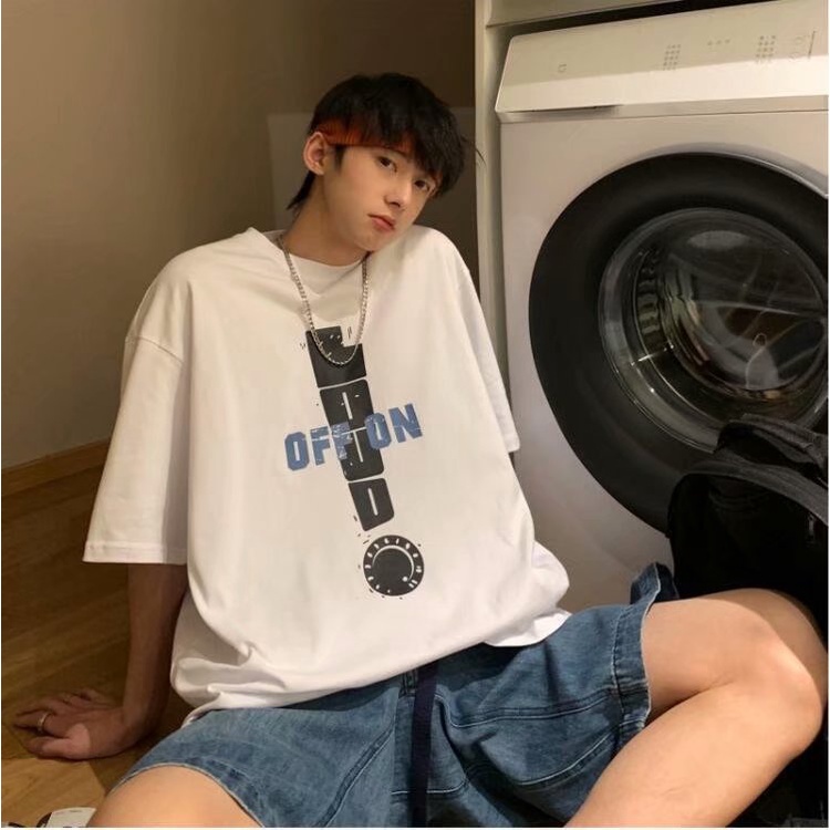 Áo thun ngắn tay phong cách Hàn Quốc thời trang năng động cho nam size M-5Xl