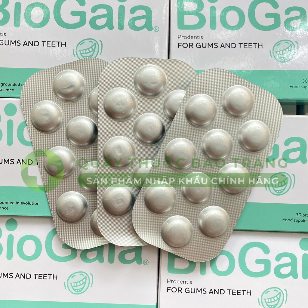 Viên ngậm men vi sinh nha khoa BioGaia ProDentis - Cân bằng khoang miệng, loại bỏ vi khuẩn, mảng bám