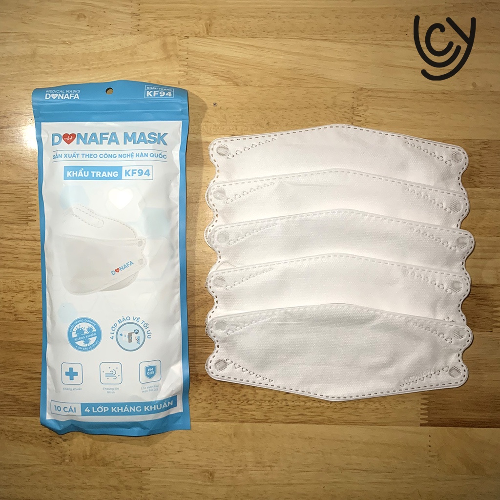 Khẩu Trang KF94 4D DONAFA 4 Lớp Kháng Khuẩn