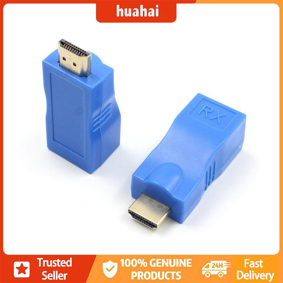 Bộ phát nối dài tương thích HDMI Bộ chuyển đổi TX / RX Bộ điều hợp Ethernet LAN không có HP