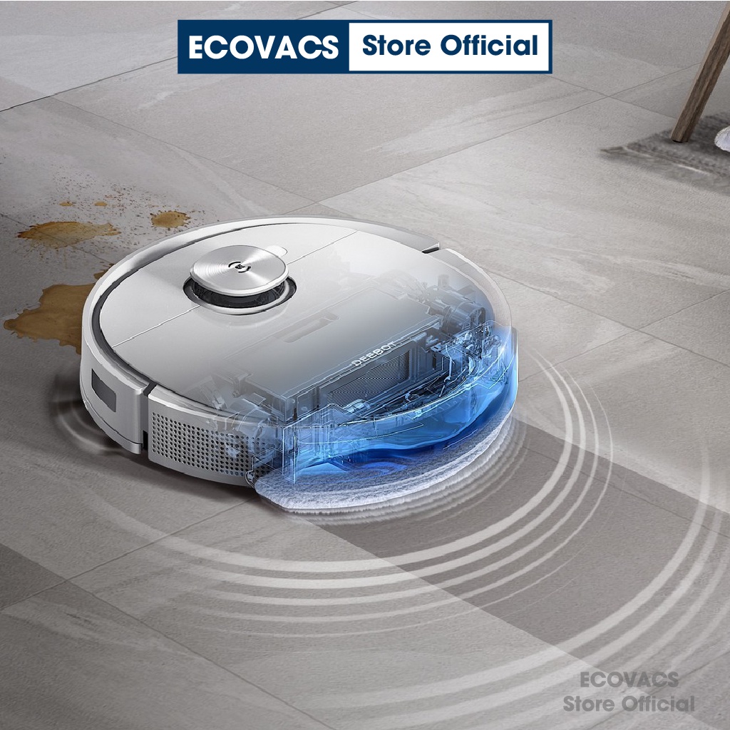 Robot hút bụi lau nhà Ecovacs Deebot T9 - Lực hút Max 3000Pa -Bản Quốc Tế