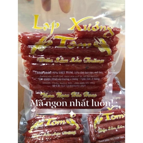 Lạp Xưởng Tôm Sóc Trăng Hút Chân Không 500g