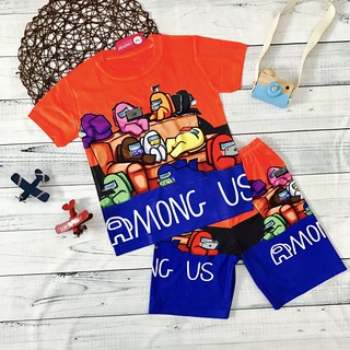 Bộ thun lạnh Among Us bé trai (hàng có sẵn)