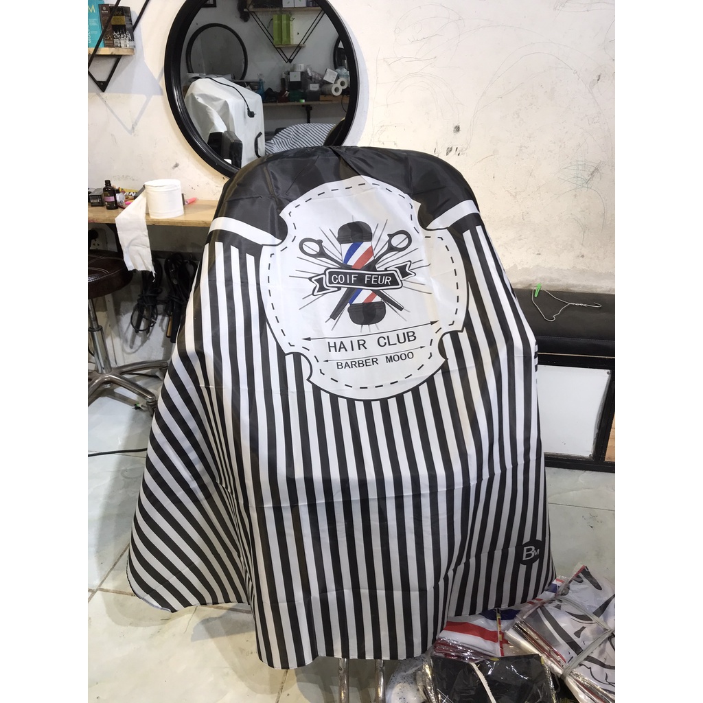 áo choàng cắt tóc nam barber