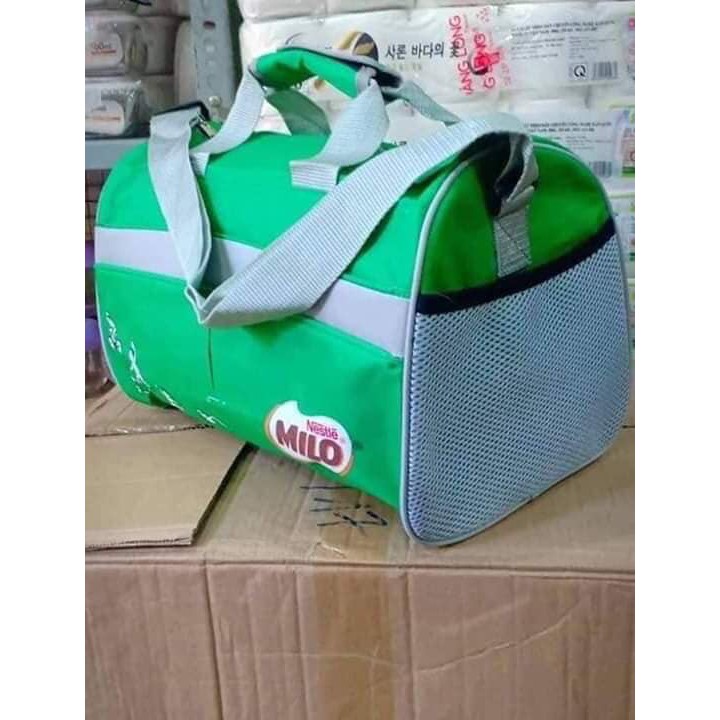 Túi du lịch Milo xanh dày dặn, kích thước 35x23x22cm