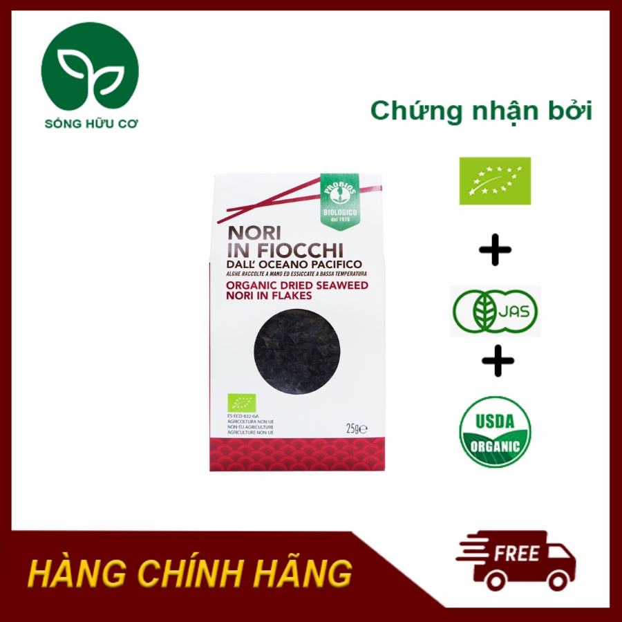 Rong Biển Nori Hữu Cơ 25g ProBios Organic Nori Seaweed