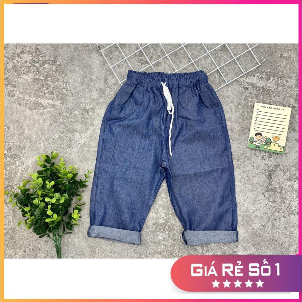 Quần bò giấy dáng lửng bé gái size 5-9T ( cho bạn khoảng từ 17kg - 27kg). Làm từ mềm, đẹp