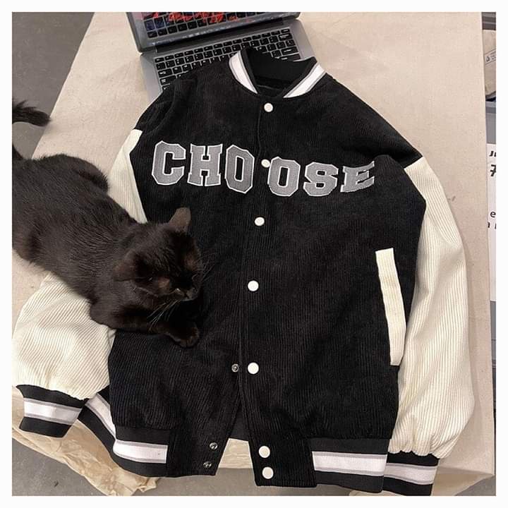 [Mã 12FASHIONSALE1 giảm 10K đơn 50K] Áo khoác bomber nam nữ Choose, khoác nữ nam, Áo sweater hoodie nam nữ from rộng K43 | WebRaoVat - webraovat.net.vn