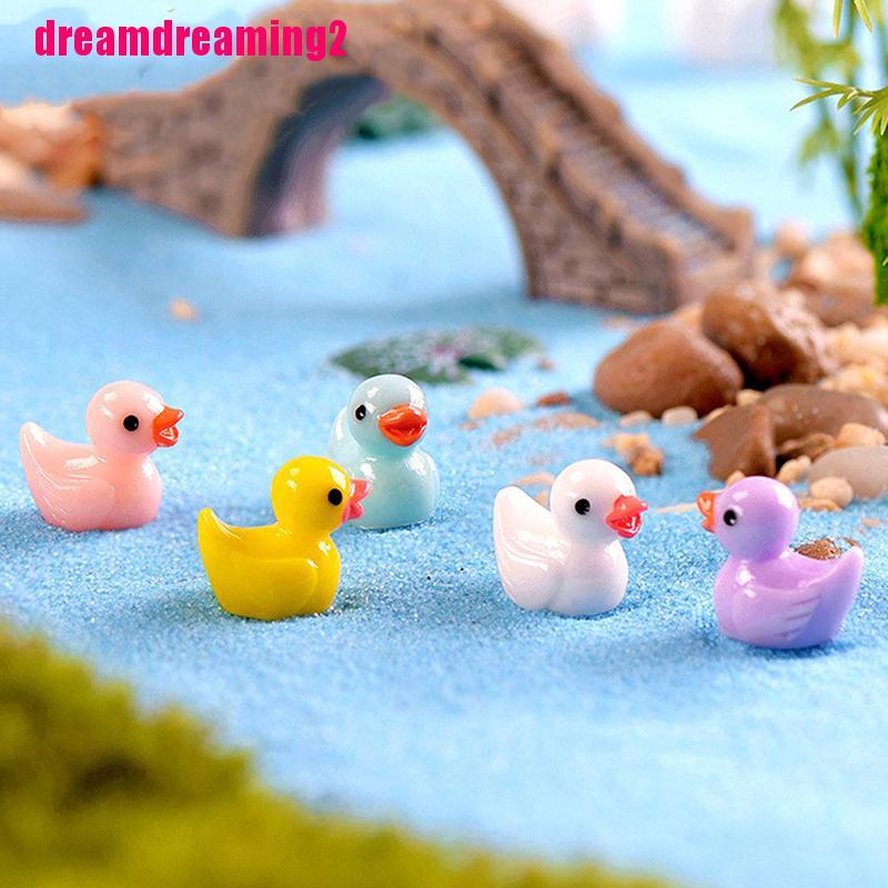 Bộ 10 Vịt Nhựa Trang Trí Với Nhỏ