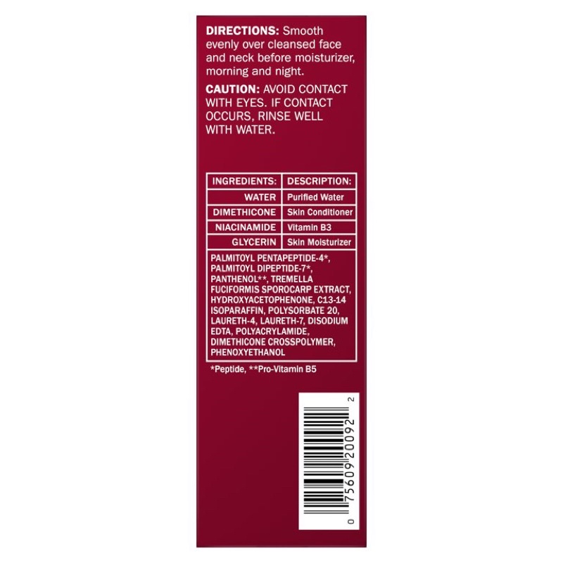 [HàngMỹ]Serum dưỡng ẩm chống lão hóa và tái tạo da Olay Regenerist 2X Collagen Peptide 24 MAX Serum 30ml