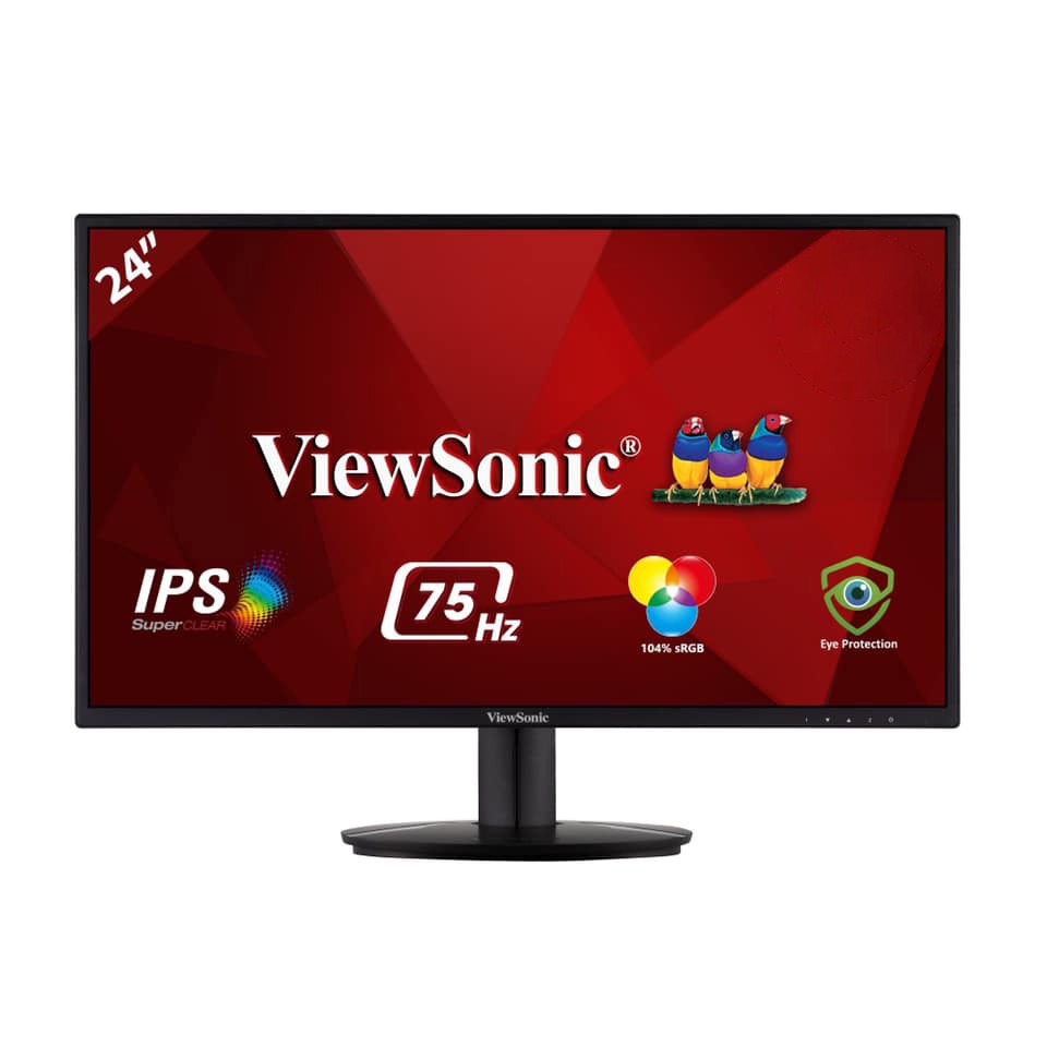 Màn hình 24 inch ViewSonic - Hàng Chính Hãng Tồn Kho - Mới >90% - Full HD - BH 12 Tháng