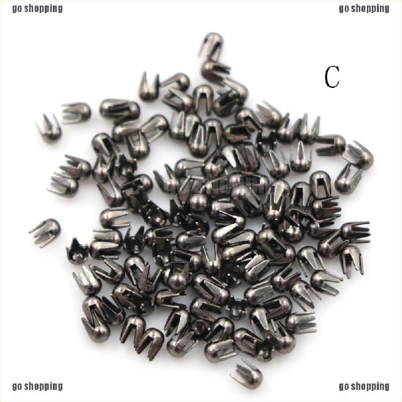 {go shopping}100pcs Doll Clothes Accessories Diy Buckles 2mm Mini Round Bead Claw Hammer