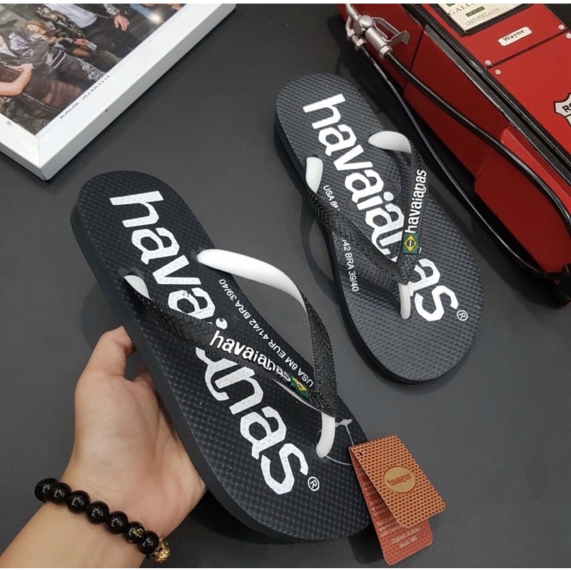 Kẹp tông mùa hè đi biển có hoạ tiết chữ dập vân, Kẹp tông xỏ ngón thời trang giới trẻ btshop từ 38 đến 42