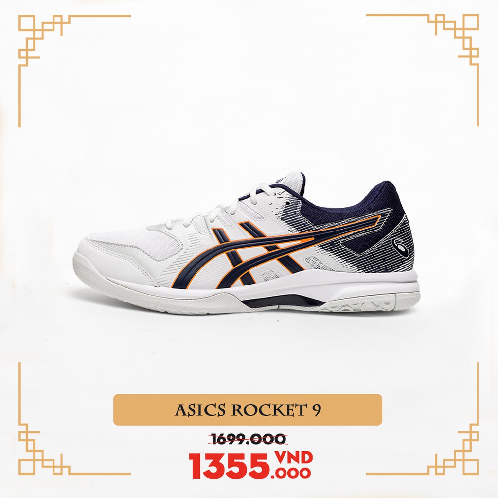 [6 Màu] GIÀY  ASICS ROCKET 9 - GIÀY BÓNG CHUYỀN, CẦU LÔNG CHÍNH HÃNG