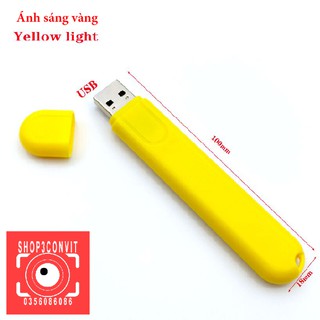 Đèn USB 8 LED ánh sáng vàng