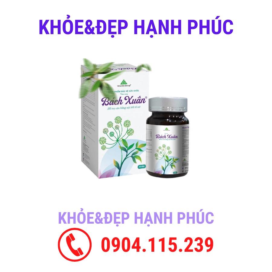 Bách xuân vinalink group làm đẹp và kéo dài tuổi thanh xuân, hỗ trợ cân bằng nội tiết tố ở phụ nữ - 60 viên/hộp