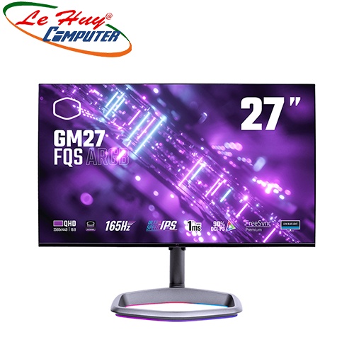 Màn hình máy tính Cooler Master GM27 FQSA-US 27inch QHD 2K IPS 165Hz 1ms Freesync/G-Sync Gaming