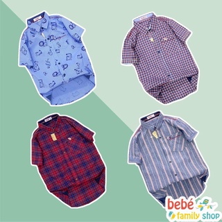 Áo sơmi cho bé trai size lớn Đai cao cấp 28kg đen 40kg bebefamilyshop - ATT