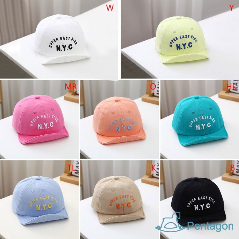 Mũ Lưỡi Trai Thêu Chữ Chống Nắng Dành Cho Bé Trai Và Bé Gái