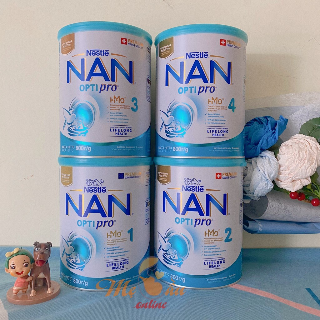 Sữa Nan Nga Optipro HMO đủ số 1,2,3,4 800g (Date 2023)