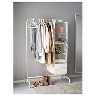 Giá treo quần áo màu trắng 152 cm mulig