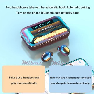 Tai Nghe Bluetooth 5.0 - Tai nghe bluetooth pin trâu - Tai nghe nhét tai không dây bluetooth, Tai nghe bluetooth mini F9