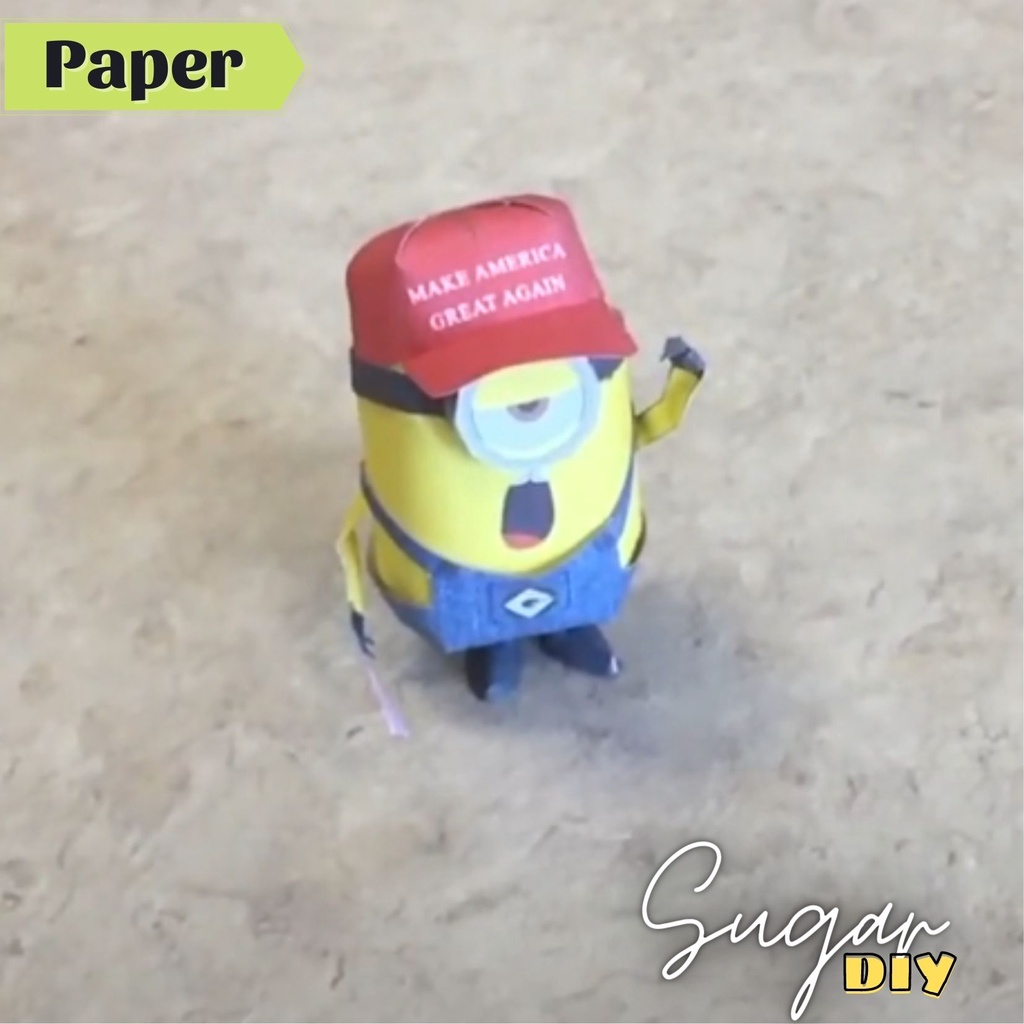 Minion 2- Mô hình giấy DIY có màu